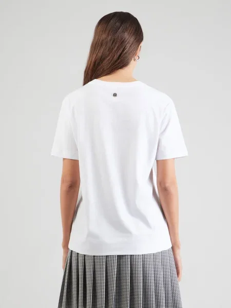 JOOP! Tricou Tammi bej deschis / negru alb