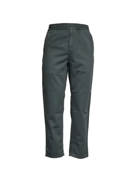 Pantaloni Carhartt Wip din țesătură twill gri