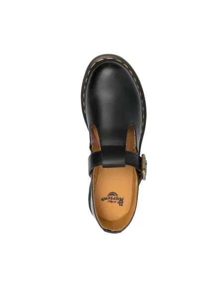 Sneakersy Dr. Martens skórzane na płaskim obcasie czarne