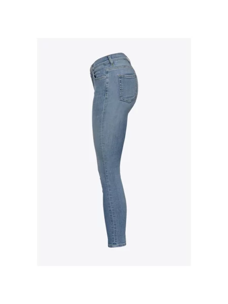 Skinny jeansy skinny Pinko niebieskie