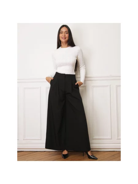 Hlače La Modeuse crna