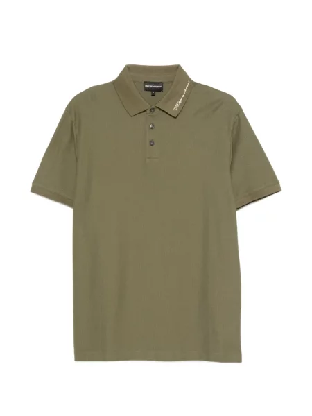 Polo Emporio Armani με αυτόγραφο πράσινο