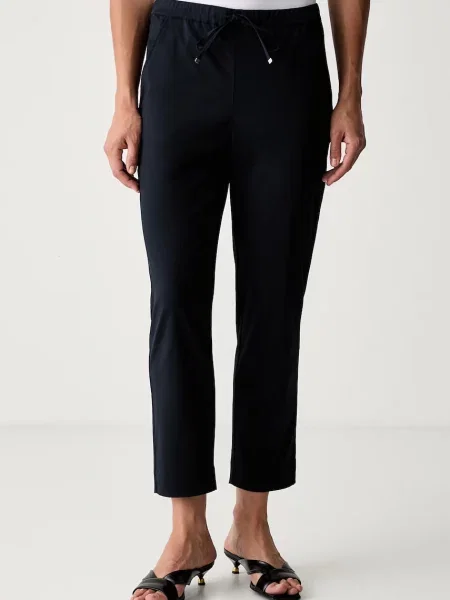 MM by Max Mara παντελόνι γυναικείο με ελαστάν MMLMARA μπλε