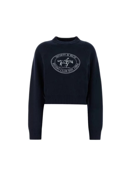 Sweter Sporty And Rich niebieski