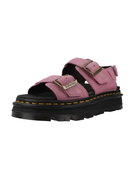Dr. Martens Obuwie Kobieta 39 EU Zamsz Sandały Zebzag różowy