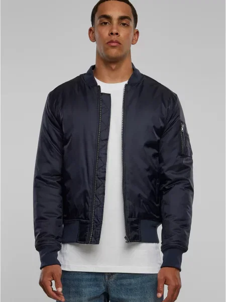Urban Classics Geacă de primăvară-toamnă bleumarin negru
