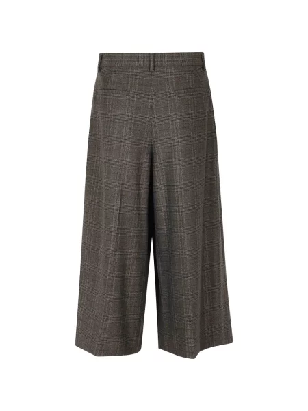 Pantaloni scurți Seventy în carouri maro