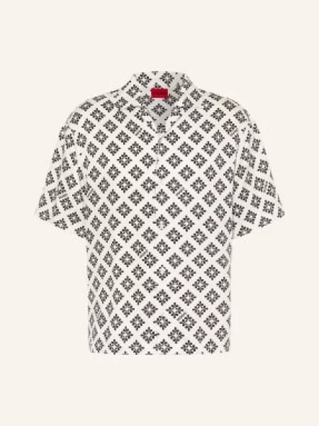 Hugo Letní Košile Espino Comfort Fit režná černá