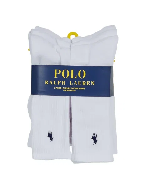 Dlhé ponožky Polo Ralph Lauren Classic biela