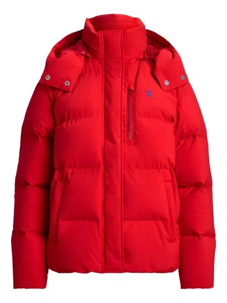 Pikowany lniany haftowany plecak Polo Ralph Lauren szary