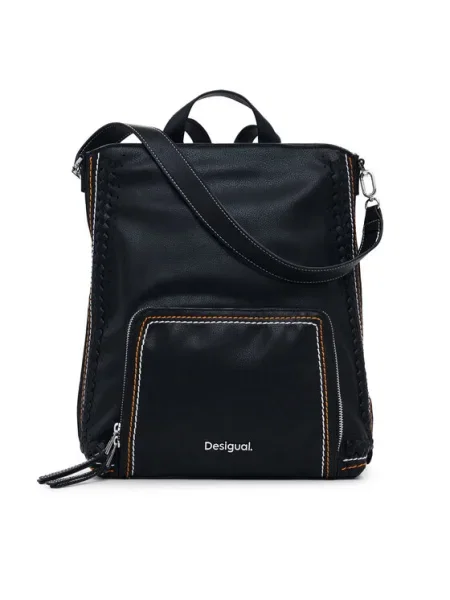 Desigual rucsac TRAMA PRETORIA femei mic neted negru