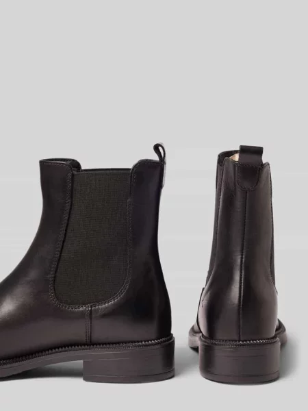Buty chelsea z naturalnej skóry ze skóry bydlęcej Tamaris czarne