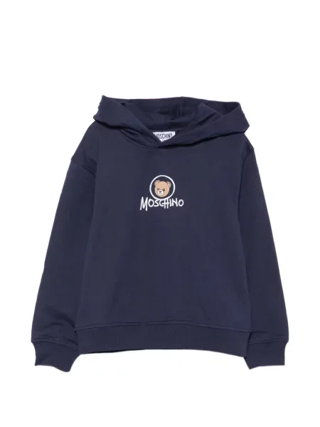Bluza z kapturem dziecięca Moschino niebieska