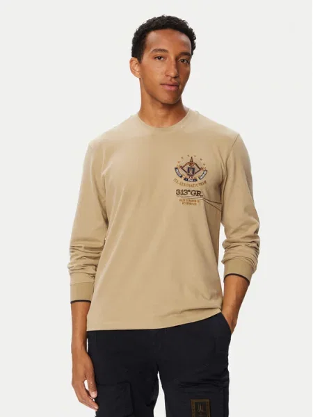 Aeronautica Militare Longsleeve beżowy