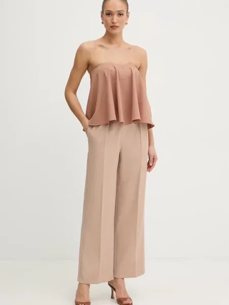 Twinset блузка з відкритими плечима з додаванням вовни