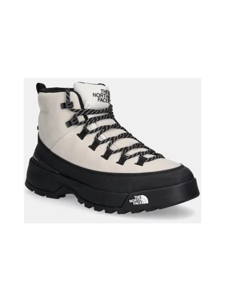 Lniane botki The North Face beżowe