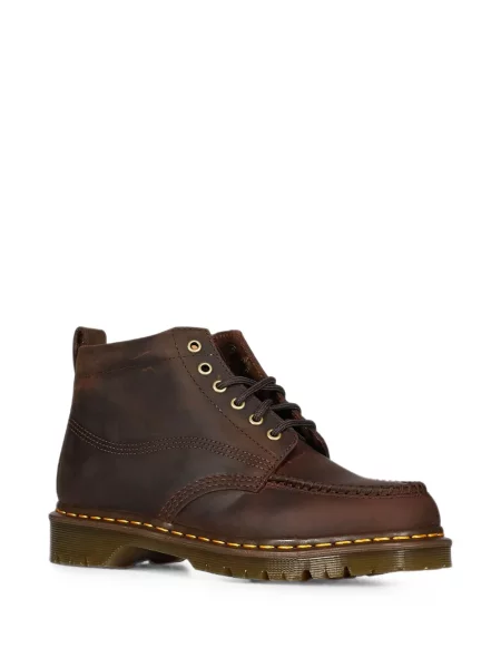 Боти Dr. Martens с връзки с дантела кафяво
