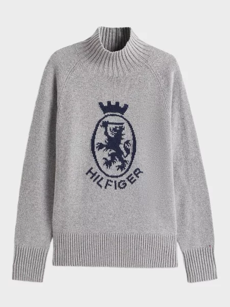 Шерстяная водолазка Tommy Hilfiger серая