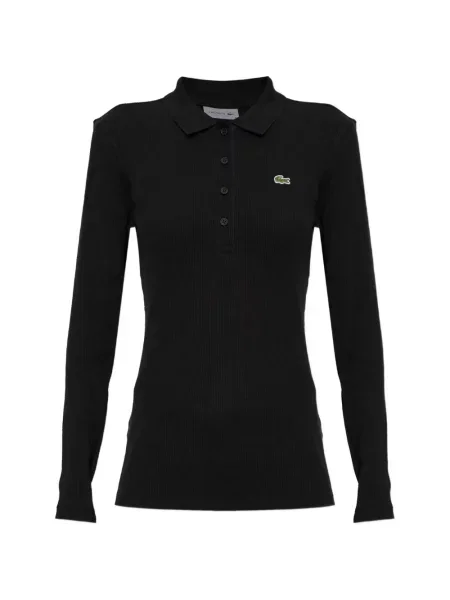 Lung tricou polo Lacoste negru