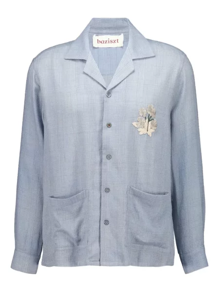 Риза Baziszt на цветя синьо