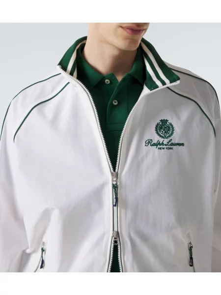 Bežecká bunda Polo Ralph Lauren s autogramom biela