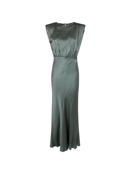 Rochie maxi Semicouture drapată de costum verde