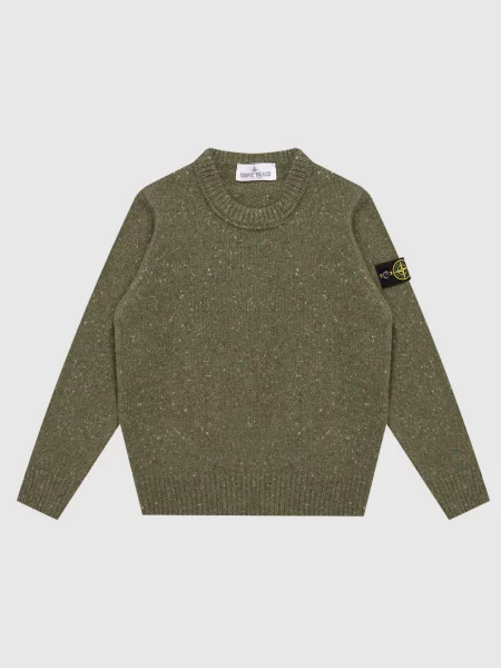 Детский свитер Stone Island зеленый