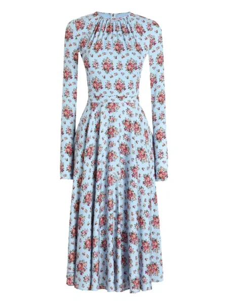 Rochie midi Dolce & Gabbana cu imagine până la genunchi de costum albastru