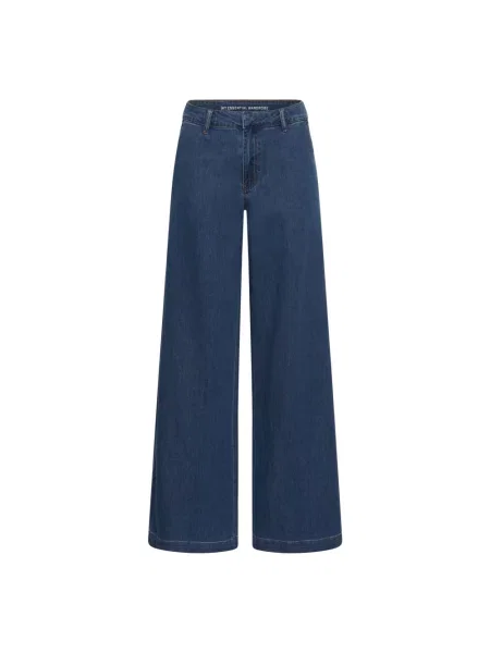 Szerokie jeansy My Essential Wardrobe niebieskie