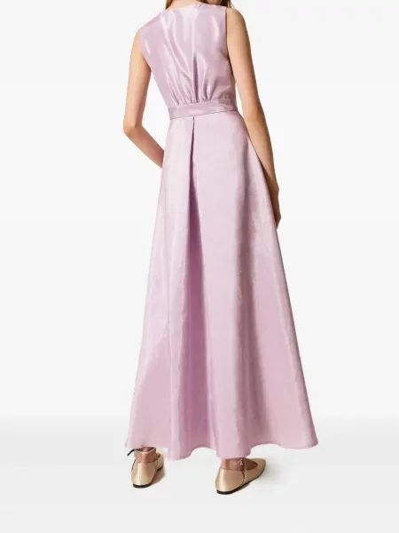 Rochie maxi Twinset fără mâneci de costum violet