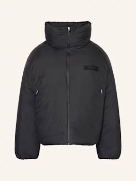 Jacquemus Oversized Prošívaná Bunda černá