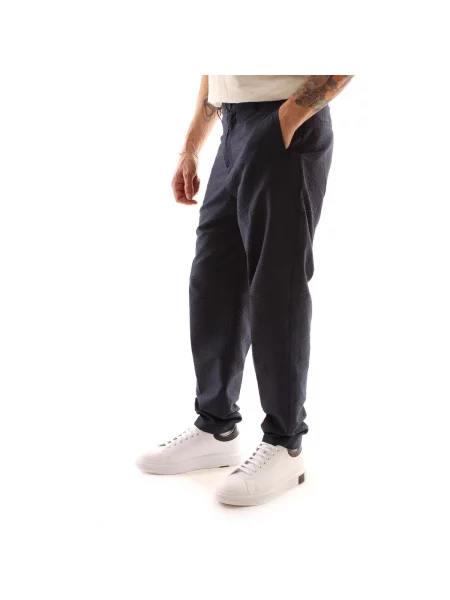 Pantaloni Eax albastru