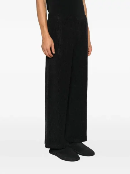 Pantaloni Gongdid Design tricotate negru