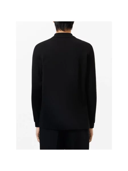 Lacoste longsleeve gładki czarny