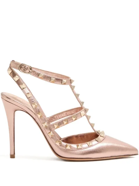 Pantofi cu toc Valentino Garavani din piele roz