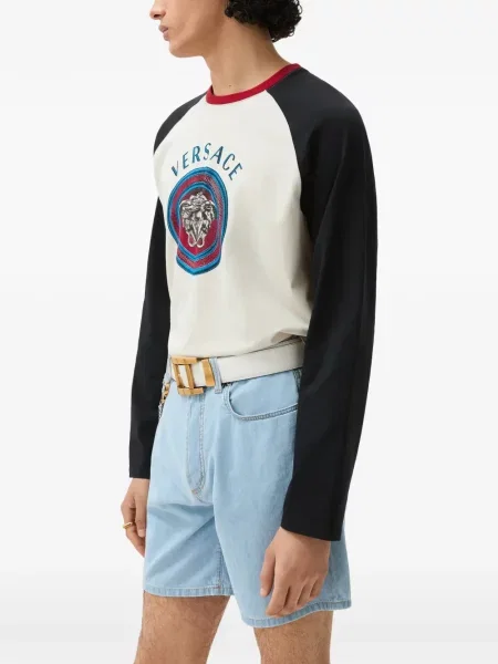 Tricou Versace din jerseu alb