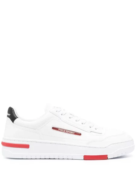 Sneakerși Polo Ralph Lauren cu autograf albastru