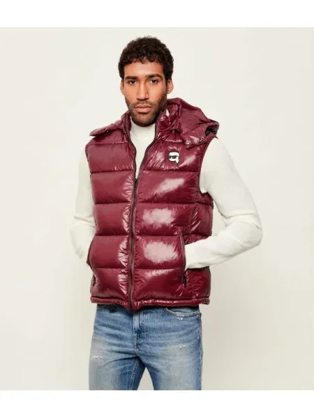 Karl Lagerfeld Vestă bordo