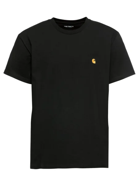 Carhartt WIP Tricou Chase auriu negru