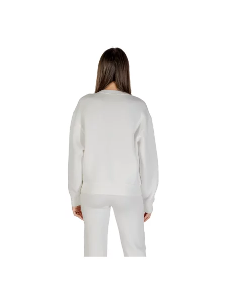 Guess bluza CECILIA beżowy z aplikacją biała