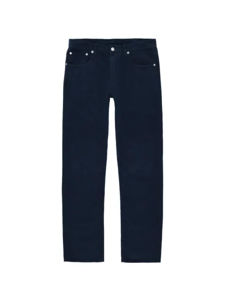 Pantaloni Fortela de catifea cord cu 5 buzunare albastru