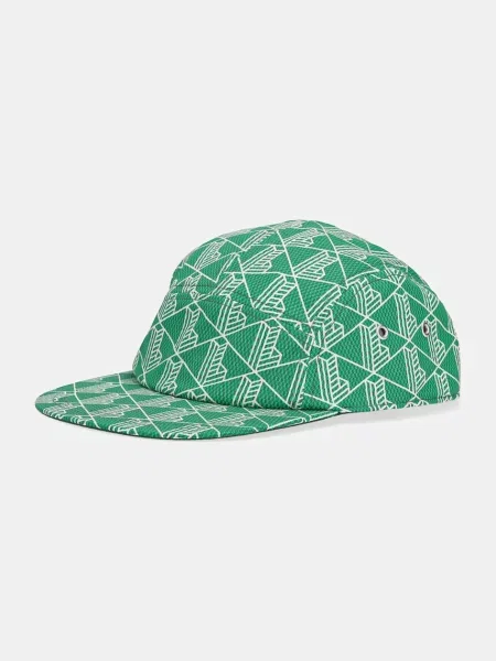 Шапка с козирка Lacoste с десен зелено