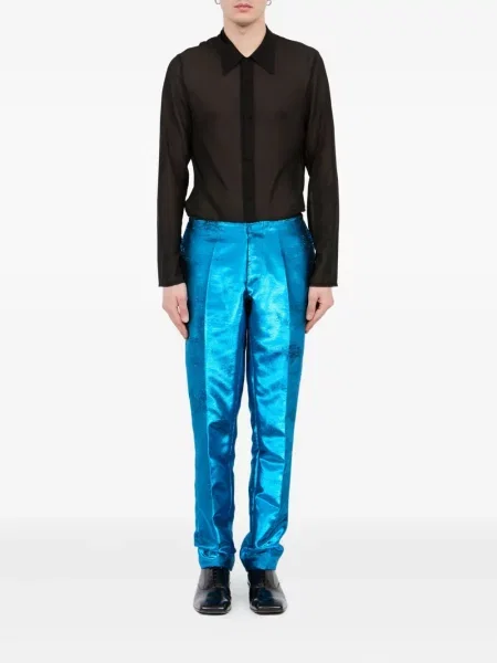 Панталон Mm6 Maison Margiela синьо