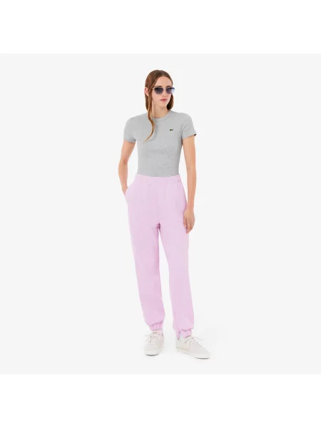 Lacoste Spodnie Dresowe Z Piki różowe