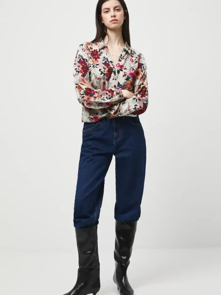 Блузка Medicine візерунок бежевий