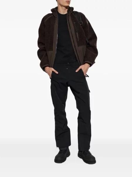 Geacă Canada Goose din fleece maro
