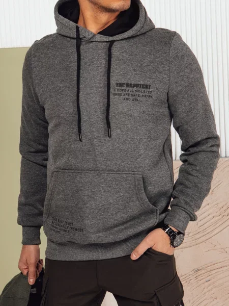 Bluza z kapturem antracytowa Dstreet
