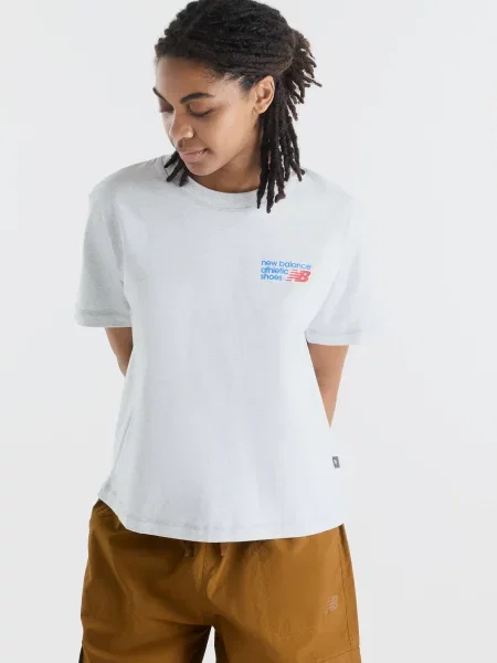 Футболка New Balance з лого біла