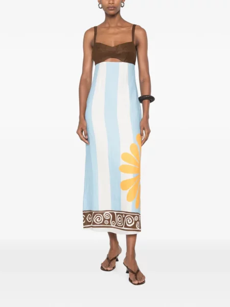 Rochie midi Cala De La Cruz maro