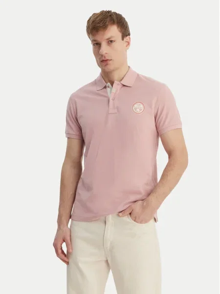 Napapijri Tricou polo E-Clanis roz
